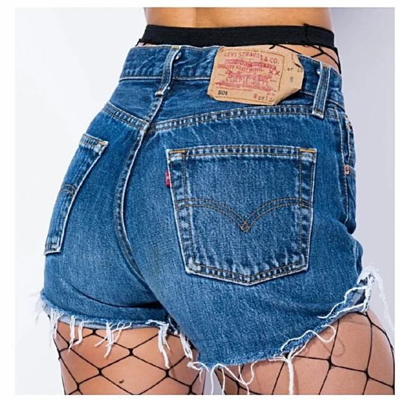 Vintage Levi's High Rise Cut Off Shorts - Picture 1 of 8